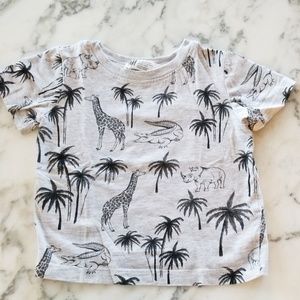 Grey Animals T-shirt, Size 1.5 - 2 Y